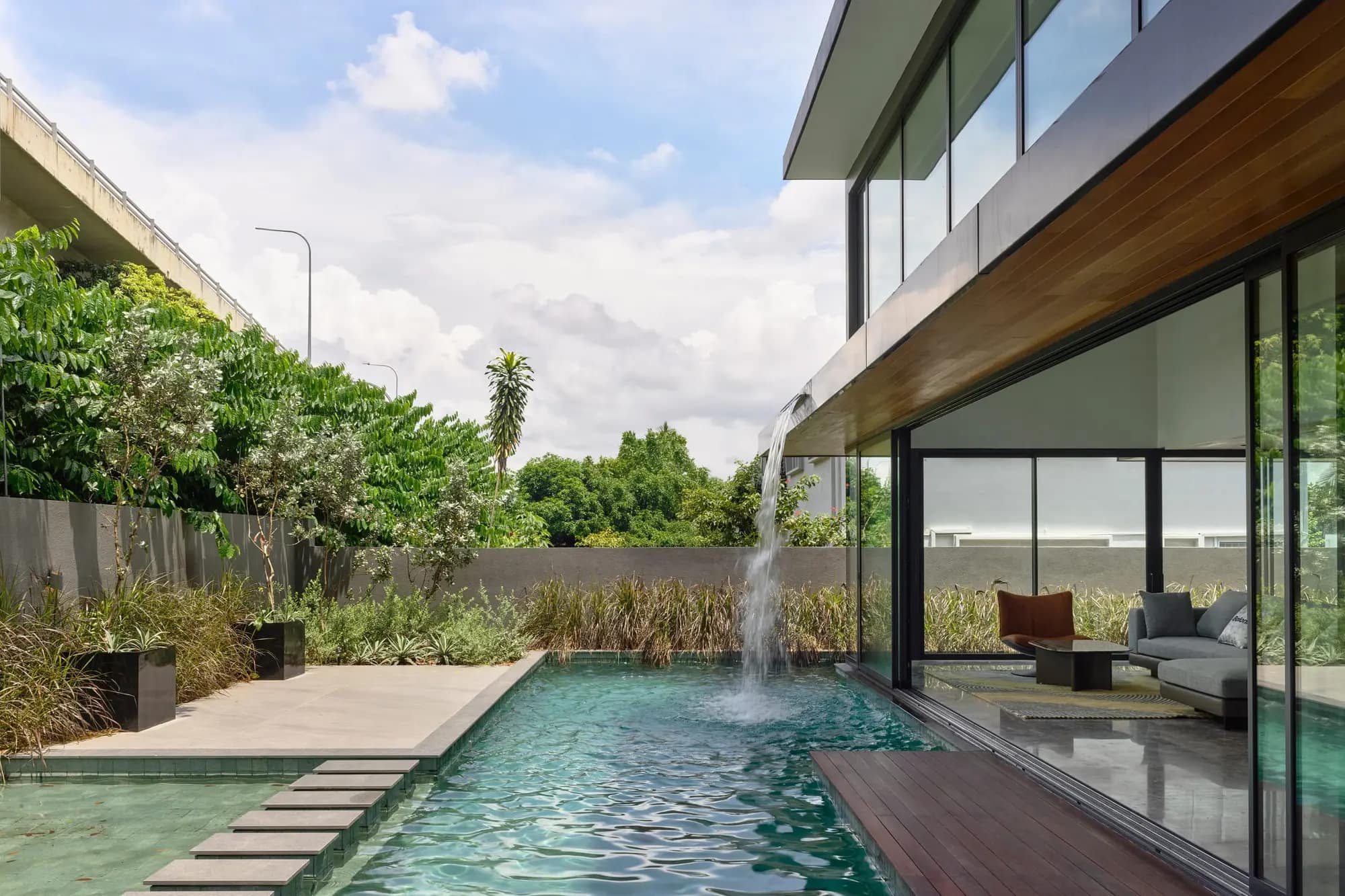 Completed detached home with pool terrace