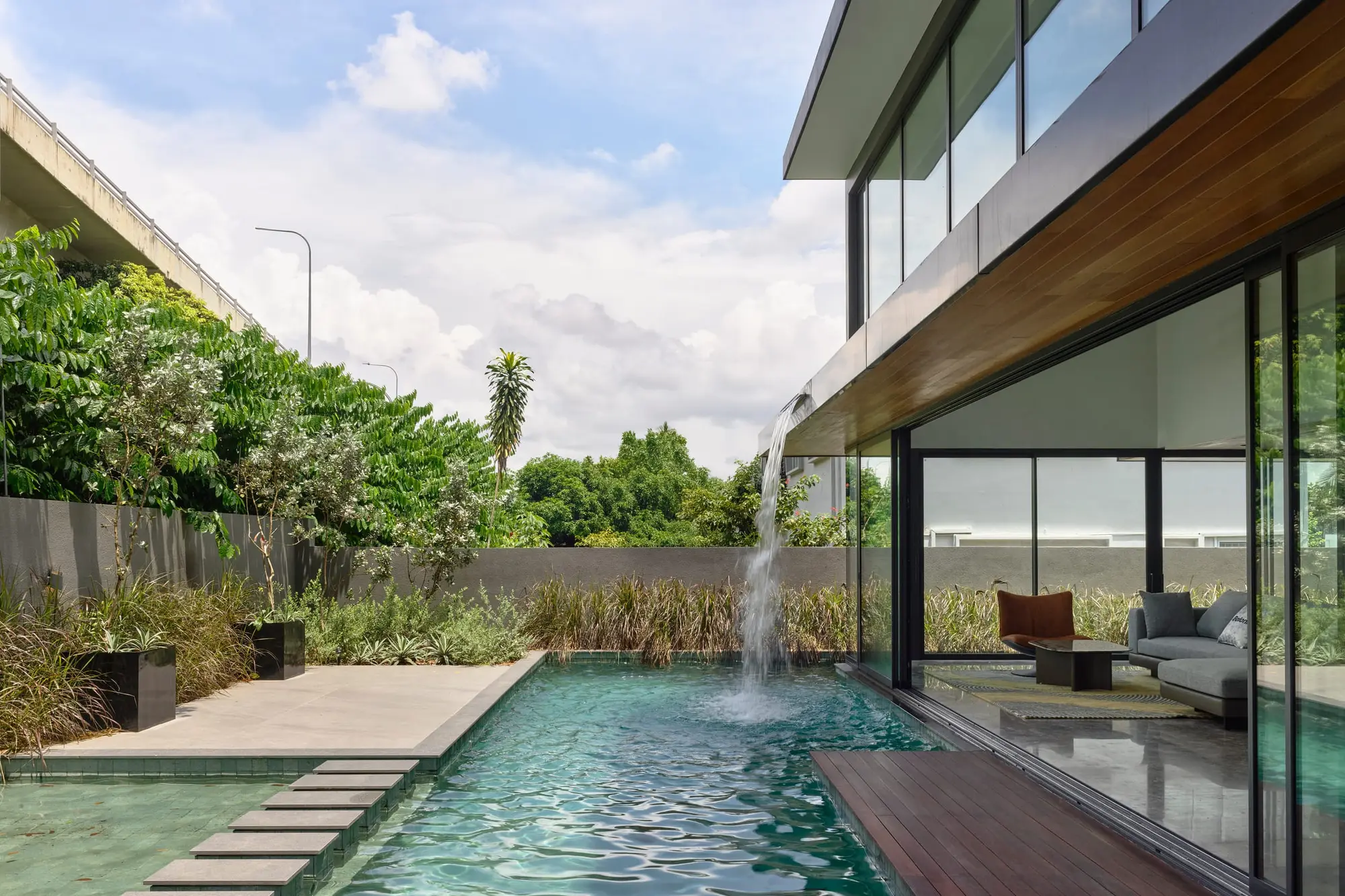 Completed detached home with pool terrace